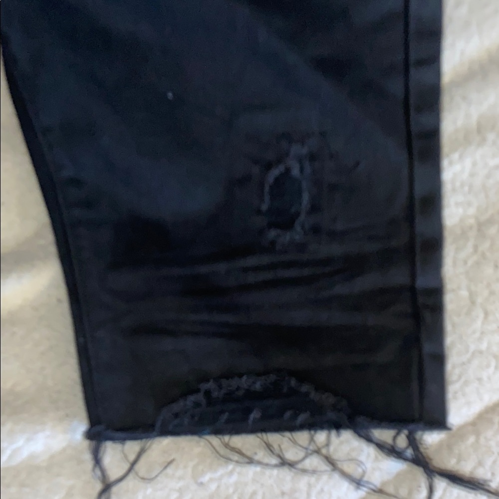 Black Denim Shorts - Picture 6 of 7
